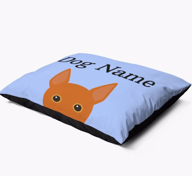 'Peeking Yappicon' - Personalised {breedFullName} Dog Bed